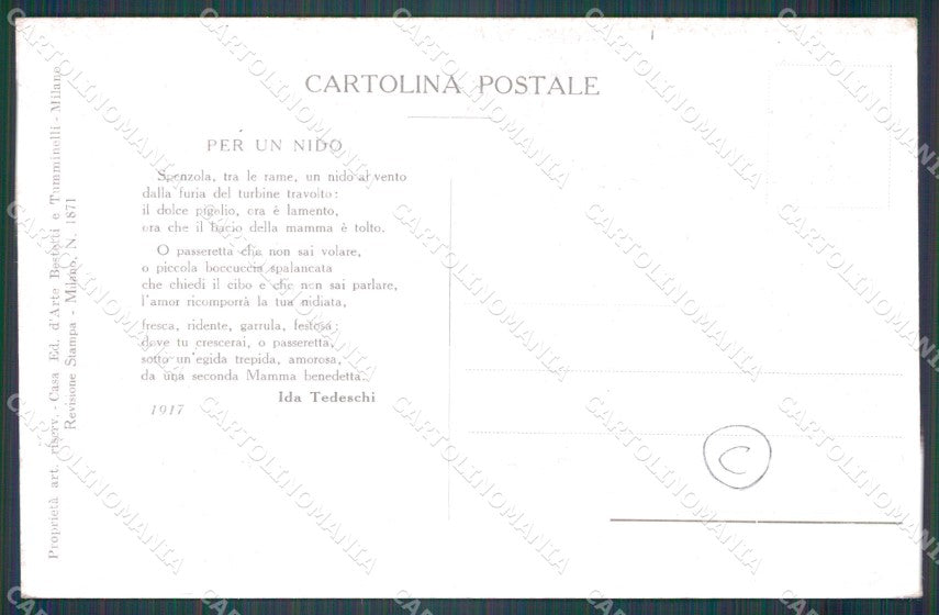 Militari Bersaglieri cartolina QT5573 – retro