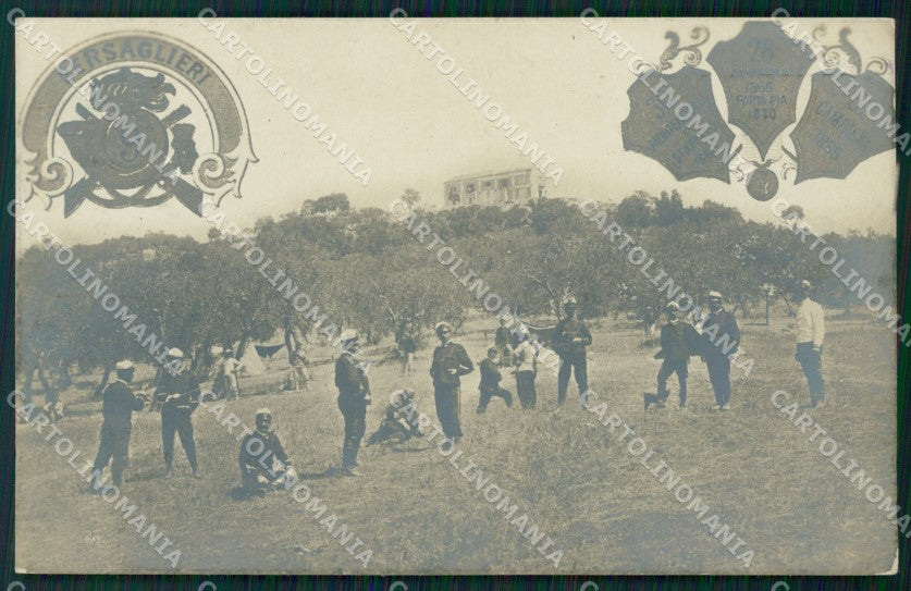 Militari Bersaglieri IX Reggimento Foto cartolina QT5626 – fronte