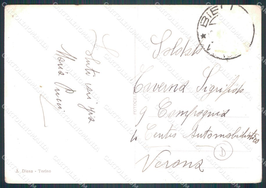 Militari Bersaglieri Centenario Fondazione Foto FG cartolina QT5630 – retro