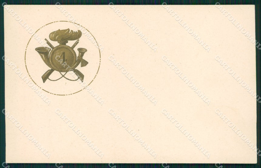 Militari Bersaglieri IV Reggimento cartolina QT5656 – fronte