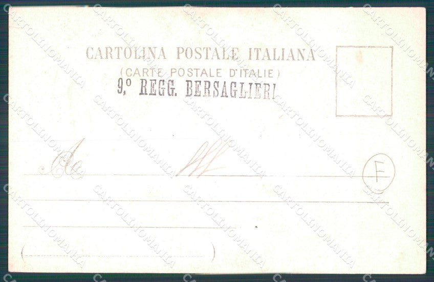 Militari Bersaglieri IX Reggimento Inaugurazione Museo Roma cartolina QT5693 – retro