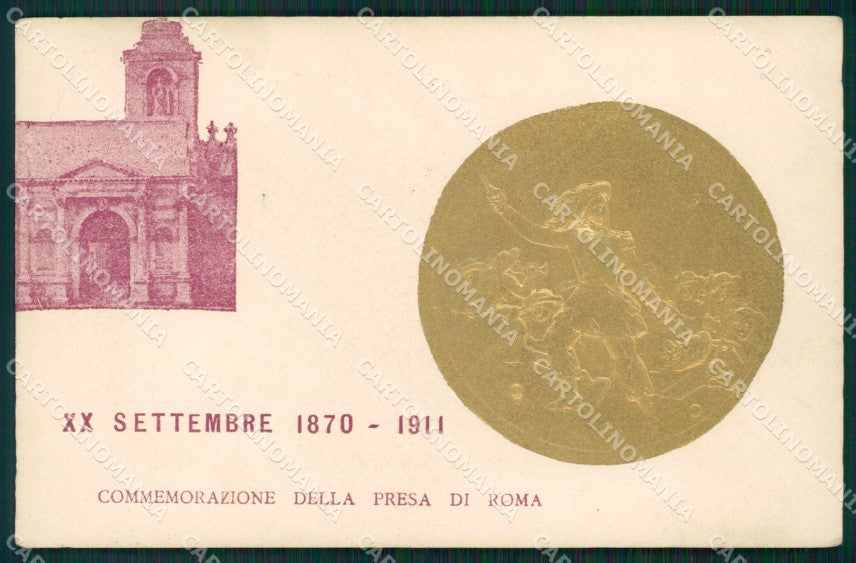 Bersaglieri Commemorazione Presa di Roma ANGOLINO SCOLLATO cartolina QT5705 – fronte
