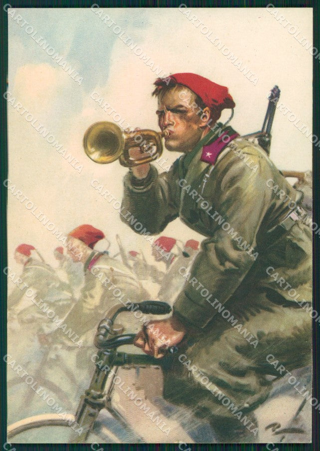 Militari Bersaglieri FG cartolina QT5762 – fronte