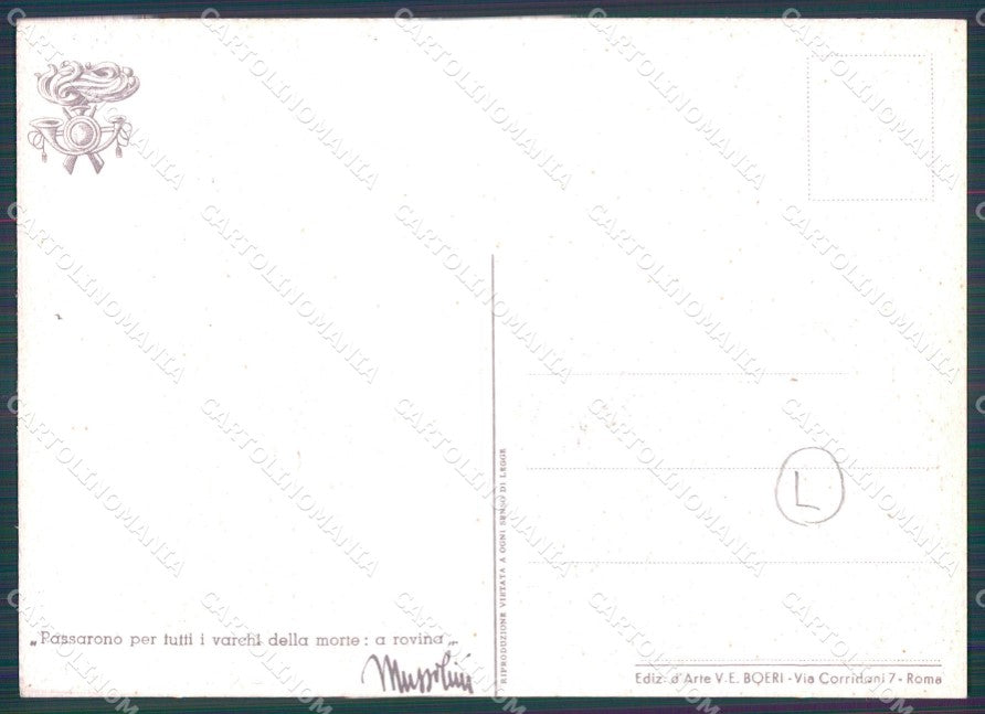 Militari Bersaglieri FG cartolina QT5771 – retro
