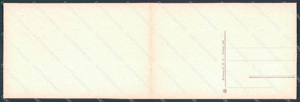 Gorizia città Panorama dal Calvario Doppia cartolina QT5789 – retro