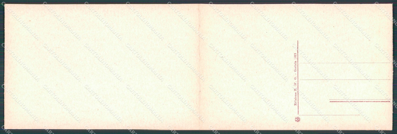 Gorizia città Panorama dal Calvario Doppia cartolina QT5789 – retro