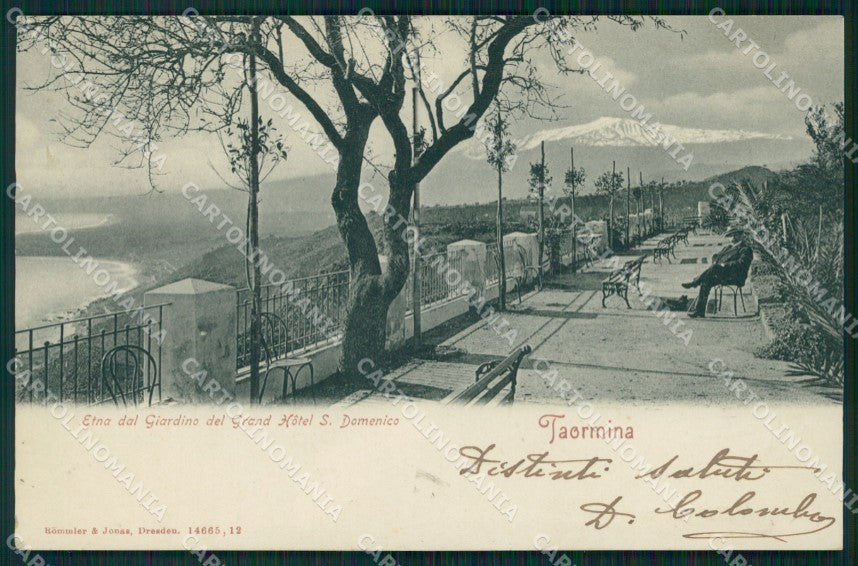 Messina Taormina Etna cartolina QT5790 – fronte