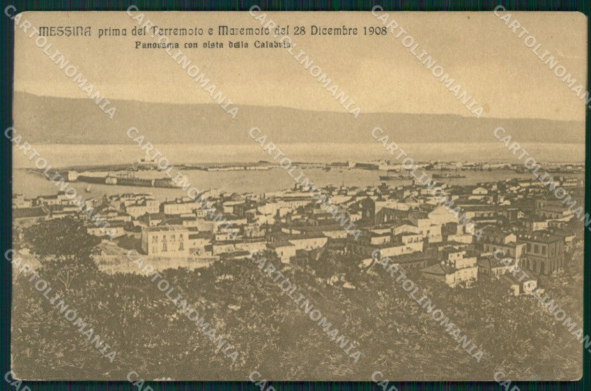 Messina città Panorama cartolina QT5793 – fronte