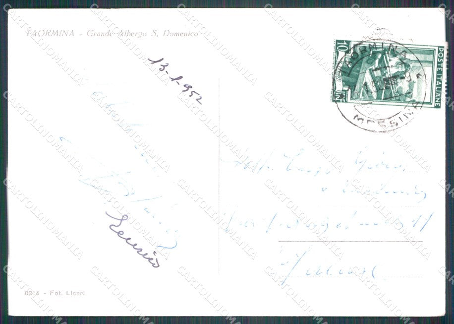 Messina Taormina STRAPPINO Foto FG cartolina QT5808 – retro