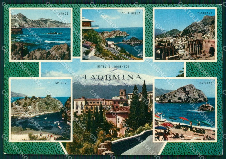 Messina Taormina FG cartolina QT5818 – fronte