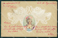 Art Nouveau Lady Pizzo Merletti OPF postcard cartolina QT5822 – fronte
