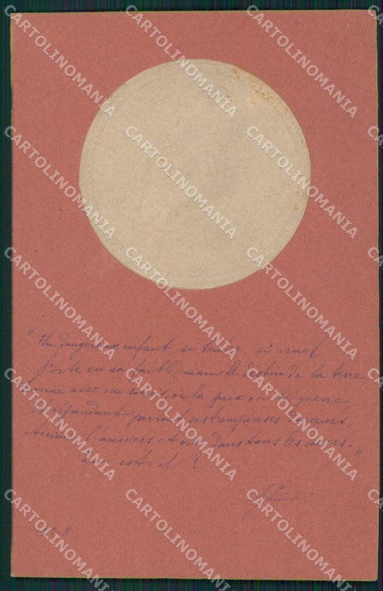 Art Nouveau Relief OPF postcard cartolina QT5823 – fronte