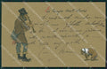 OPF postcard Les temps sont durs Dog cartolina QT5840 – fronte