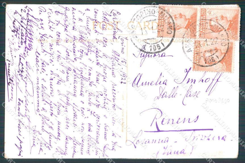 Children Amoroso ABRADED postcard cartolina QT5860 – retro