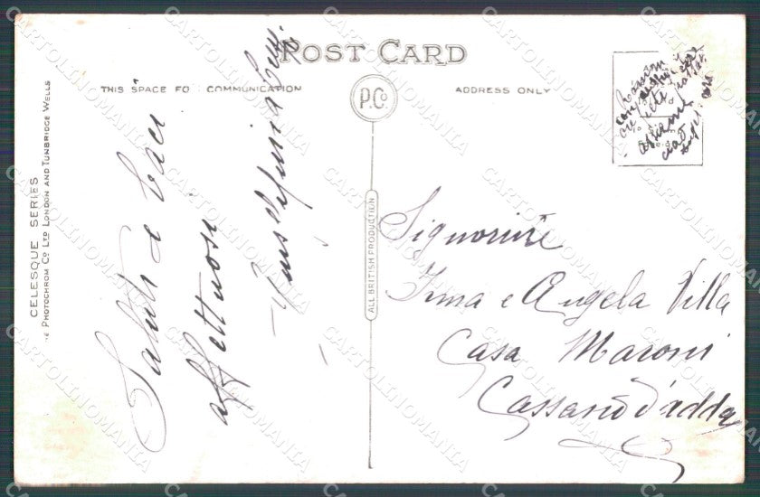 Little Boy Sea Fish Flora White postcard cartolina QT5871 – retro