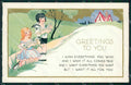 Children Greetings Relief postcard cartolina QT5873 – fronte