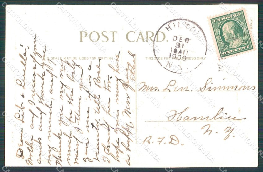 Dutch Girl Happy New Year Greetings Clapsaddle ? Relief postcard QT5896 – retro