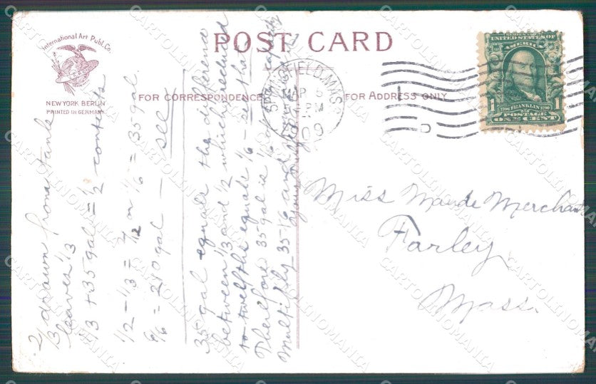 St Patrick Day Clapsaddle Relief HOLE postcard cartolina QT5901 – retro