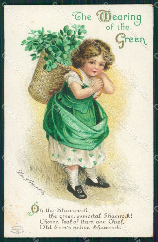 St Patrick Day Clapsaddle Relief postcard cartolina QT5905 – fronte
