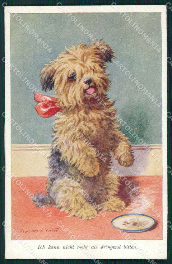 Dog Florence E Valter postcard cartolina QT5930 – fronte