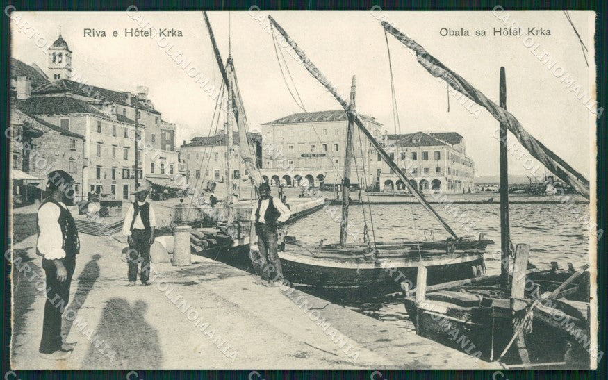 Croazia Croatia Sebenik Sebenico postcard cartolina QT5970 – fronte