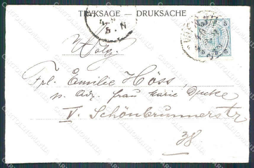Landscape Eneret Mignon 105 postcard cartolina QT6002 – retro