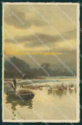 Winter Landscape postcard cartolina QT6007 – fronte