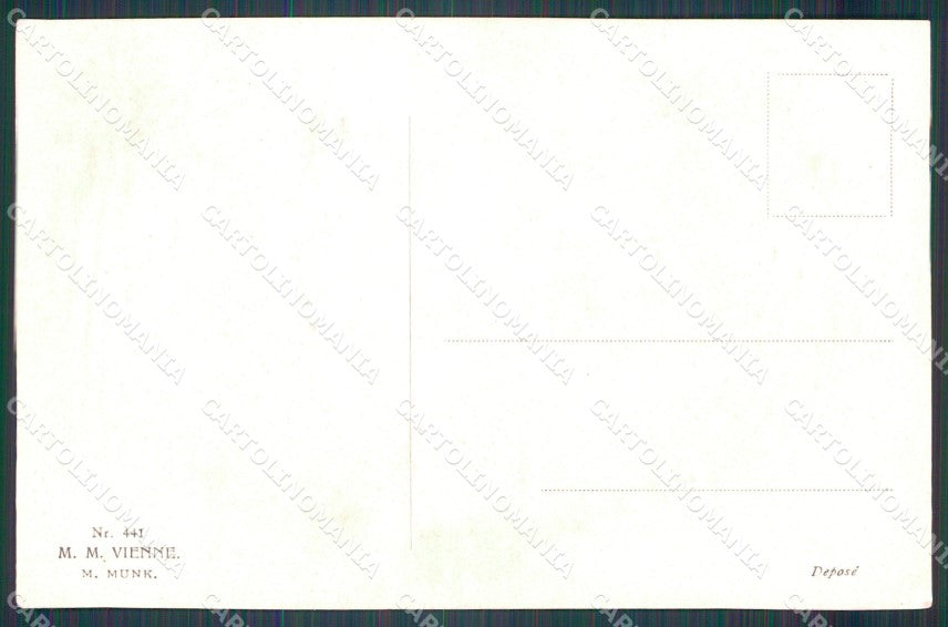 Glamour Lady MM Vienne serie 441 postcard cartolina QT6020 – retro