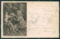 Little Girl Dog Maynard Brown CREASED postcard cartolina QT6142 – fronte