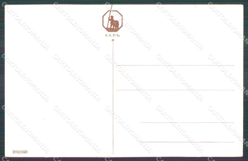 German Shepherd dog Row postcard cartolina QT6156 – retro