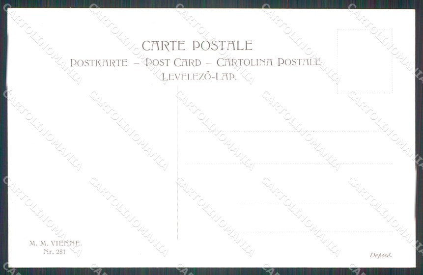 Christmas Greetings MM Vienne serie 281 postcard cartolina QT6225 – retro