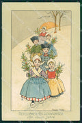 Dutch Children Florence Hardy Dondorf serie 201 postcard cartolina QT6226 – fronte