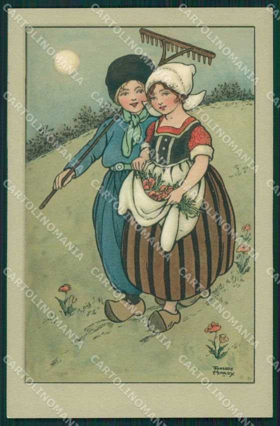 Dutch Children Florence Hardy Dondorf serie 534 postcard cartolina QT6229 – fronte