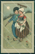 Dutch Children Florence Hardy Dondorf serie 534 postcard cartolina QT6229 – fronte
