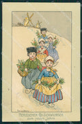 Dutch Children Florence Hardy Dondorf serie 201 postcard cartolina QT6237 – fronte