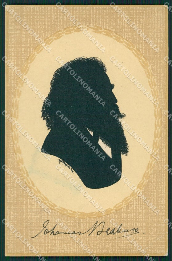 Silhouette Freund CORNER CREASE Dondorf serie 756 postcard cartolina QT6259 – fronte