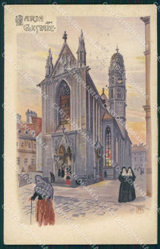 Austria Österreich Wien Rud Bernt Maria Gestade MM Vienne postcard QT6301 – fronte