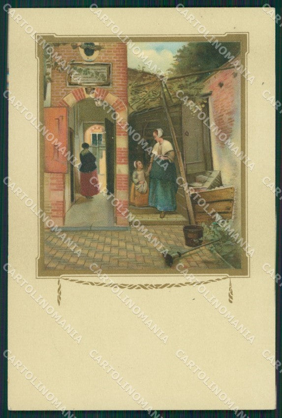Dutch Lady Dondorf serie 156 postcard cartolina QT6371 – fronte