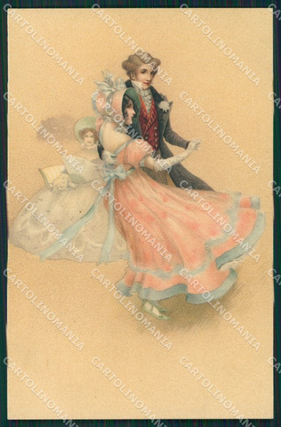 Dancing Couple Dondorf serie 180 postcard cartolina QT6372 – fronte