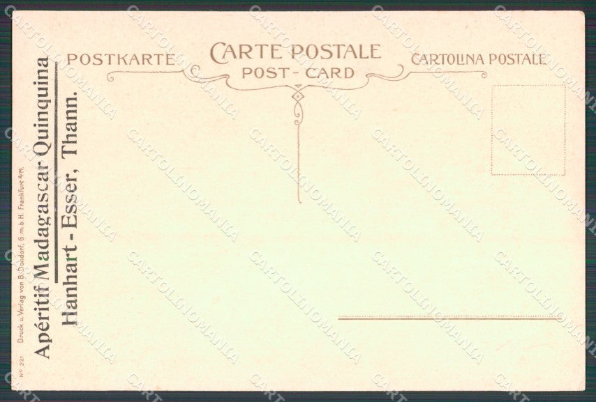 Toasting Man Dondorf serie 221 postcard cartolina QT6390 – retro