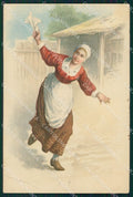 Dutch Lady CORNER CREASE Dondorf serie 221 postcard cartolina QT6403 – fronte