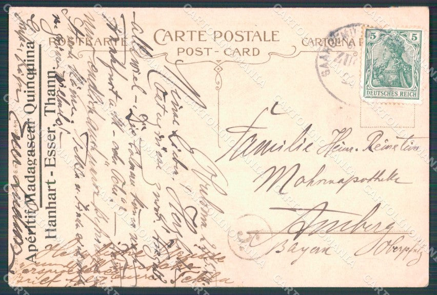 Dutch Lady CORNER CREASE Dondorf serie 221 postcard cartolina QT6403 – retro