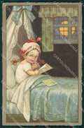 Colombo Art Deco Girl CORNER CREASE TEAR serie 2047 postcard cartolina QT6442 – fronte