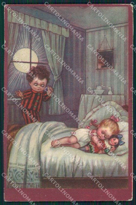 Colombo Art Deco Children serie 2126 postcard cartolina QT6443 – fronte