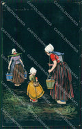 Colombo Art Deco Girl CORNER CREASE TEAR serie 1720 postcard cartolina QT6457 – fronte