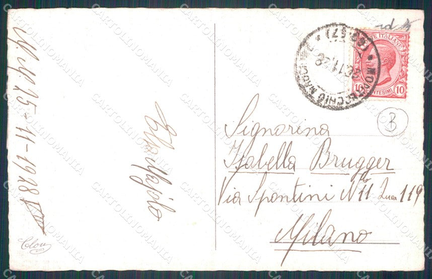 Colombo Art Deco Children CORNER CREASE serie 2163 postcard cartolina QT6508 – retro