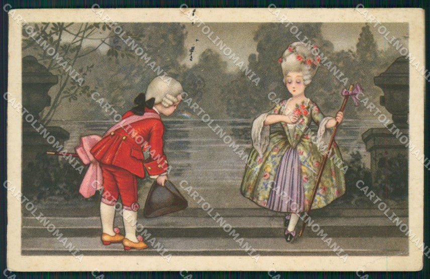 Colombo Art Deco Children CORNER CREASE serie 2098 postcard cartolina QT6510 – fronte