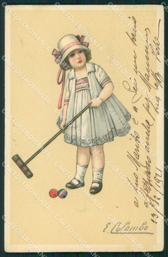 Colombo Art Deco Girl serie 479 postcard cartolina QT6527 – fronte