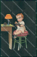Colombo Art Deco Boy SOFT CREASES serie 2045 postcard cartolina QT6548 – fronte