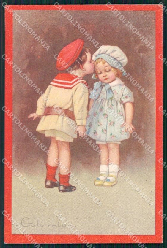Colombo Art Deco Children serie 582 postcard cartolina QT6553 – fronte